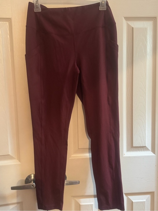 32 Degrees Pants - 32 Degrees Women's High-Waist Leggings - Burgundy